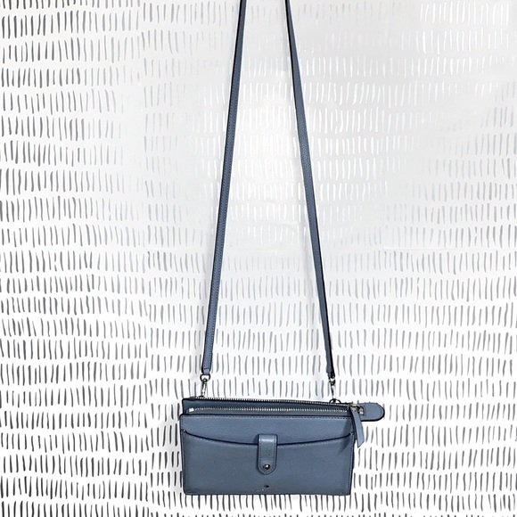 Kate Spade Wallet on a String Crossbody Shoulder Bag, dust blue - Picture 3 of 4